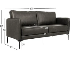 Home4You Sofa SOFIA, tamsiai žalia
