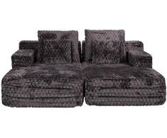 Dvivietė sofa-lova „FIZZY“, pilkos spalvos