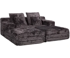 Dvivietė sofa-lova „FIZZY“, pilkos spalvos
