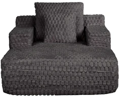Lova Gulimoji sofa „FIZZY“, tamsiai pilkos spalvos