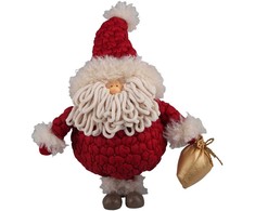 Dekoracija FAB CLAUS H48cm, santa, raudona