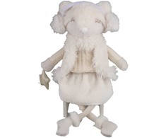 Dekoracija FAB EMMA H54cm, lapė, balta