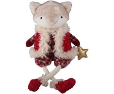 Dekoracija FAB HENRI H51cm, lapė, raudona