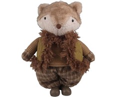 Dekoracija FAB ROBIN H37,5cm, lapė, žalia