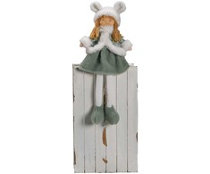Dekoracija FUN ELLI H40cm, žalios spalvos