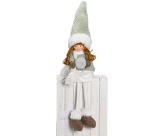 Dekoracija FUN SAARA H59cm, mergaitė, žalia