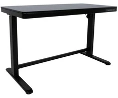 Rašomasis stalas ERGO vienas variklis 120x60cm, Spalva: juoda