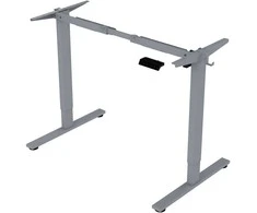 Reguliuojamo Aukščio Stalas ERGO FIT su 1 Varikliu, 120x68 cm, Pilka/Ąžuolas