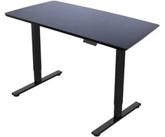 Home4you Stalas ERGO FIT 1 Variklis, 120x68 cm, Juodas