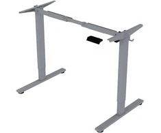 Stalas ERGO FIT 1 Variklio, Reguliuojamo Aukščio, 120x68 cm, Pilkas/Juodas