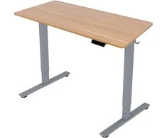 Reguliuojamo Aukščio Stalas ERGO FIT su 1 Varikliu, 120x68 cm, Pilka/Ąžuolas