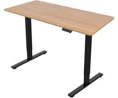 Elektrinis stalas ERGO FIT 1 variklio, 120x68cm, juodas/ąžuolas