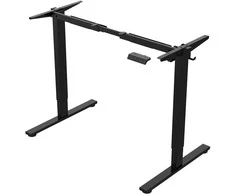 Elektrinis stalas ERGO FIT 1 variklio, 120x68cm, juodas/ąžuolas