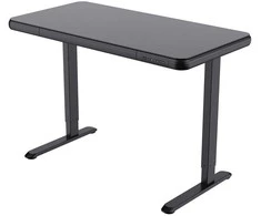 Rašomasis Stalas ERGO FIT Elektrinis, 122x62 cm, Juodas