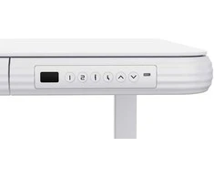 Home4you Stalas ERGO FIT Elektrinis, Reguliuojamo aukščio, Baltas, 122x62 cm