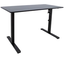 Reguliuojamo aukščio darbo stalas ERGO LIGHT su 1 varikliu 120x60cm, juodas