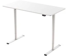 Home4you Stalas ERGO LIGHT Reguliuojamo aukščio, 1 variklis, 120x60 cm, Baltas