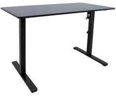 Home4you Rašomasis stalas ERGO OPTIMAL su 1 varikliu, 120x60 cm, Spalva: juoda