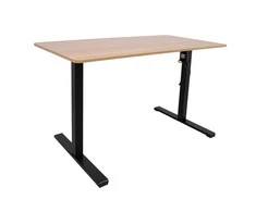 Rašomasis stalas ERGO OPTIMAL vienas variklis 140x70cm, Spalva: karijų