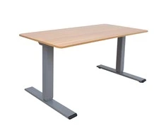 Rašomasis stalas ERGO OPTIMAL su 2 varikliais, 160x80 cm, Spalva: karijų