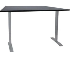Rašomasis stalas ERGO su 2 varikliais 140x80 cm, Spalva: juoda