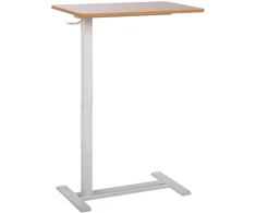 Home4You Desk ERGO with one leg 70x40xH66-106cm, manual, oak/baltas