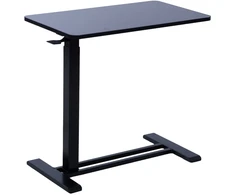 Home4You Desk ERGO with one leg 70x40xH66-106cm, manual, juodas