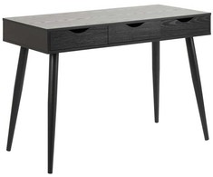 Home4you Stalas NEPTUN 110x50xh77cm, juodos spalvos