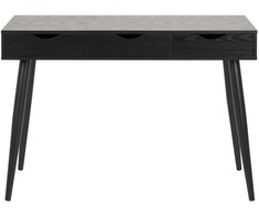 Home4you Stalas NEPTUN 110x50xh77cm, juodos spalvos
