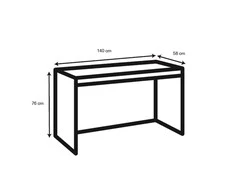 Biuro stalas SEAFORD, 140x58xh76cm