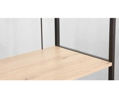 Home4you Rašomasis stalas su lentyna LESTER 84x40xH160cm Melaminas