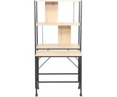 Rašomasis stalas su lentyna LESTER 84x40xH160cm Melaminas