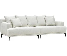 Home4You Sofa MAGNOLIA 4-vietė, šviesiai smėlio