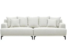 Home4You Sofa MAGNOLIA 4-vietė, šviesiai smėlio