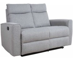 Sofa Home4You Reglaineris MORA, 2-vietė, pilka