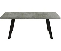 Fotelis Home4You Valgomojo stalas BRIGIT 159/198x84,5xh77cm, betonas