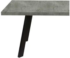 Fotelis Home4You Valgomojo stalas BRIGIT 159/198x84,5xh77cm, betonas