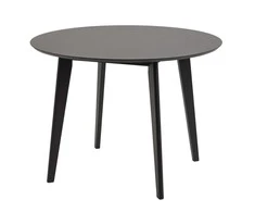 Home4You Stalas ROXBY D105xH76cm Apvalus Juodas