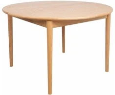 Fotelis Home4You Valgomojo stalas TROYES D120+40xH75cm, ąžuolinis
