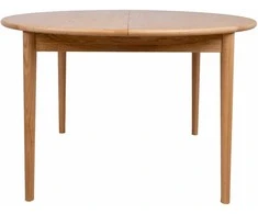 Fotelis Home4You Valgomojo stalas TROYES D120+40xH75cm, ąžuolinis