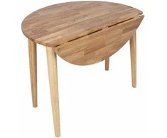 Fotelis Home4you Valgomojo stalas BIRKA D90xH75cm Ąžuolas