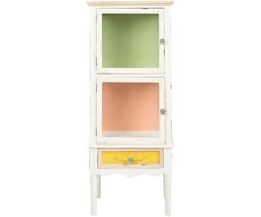 Vitrina BIANCA 51x35xA129cm, antikvarinė balta