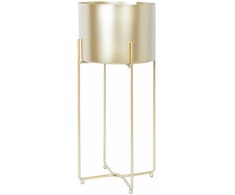 Home4You Vazonas DEIA GOLD L 24,5x23,5xH57cm Auksinė
