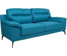 Fotelis Home4You Sofa ENZO 3-vietė, mėlyna