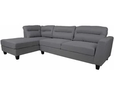 Fotelis Home4you Kampinė sofa HELSINKI KK, tamsiai pilka