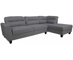 Fotelis Home4You Kampinė sofa HELSINKI DK, tamsiai pilka
