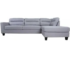 Fotelis Home4You Kampinė sofa HELSINKI DK, šviesiai pilka