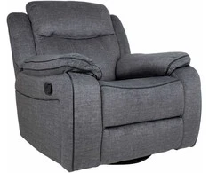 Home4You Fotelis Recliner GENTRY, Pilkos spalvos