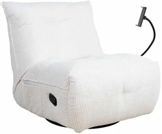 Fotelis Home4You Reglaineris WIN-WIN, kreminis