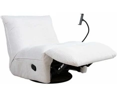 Fotelis Home4You Reglaineris WIN-WIN, kreminis